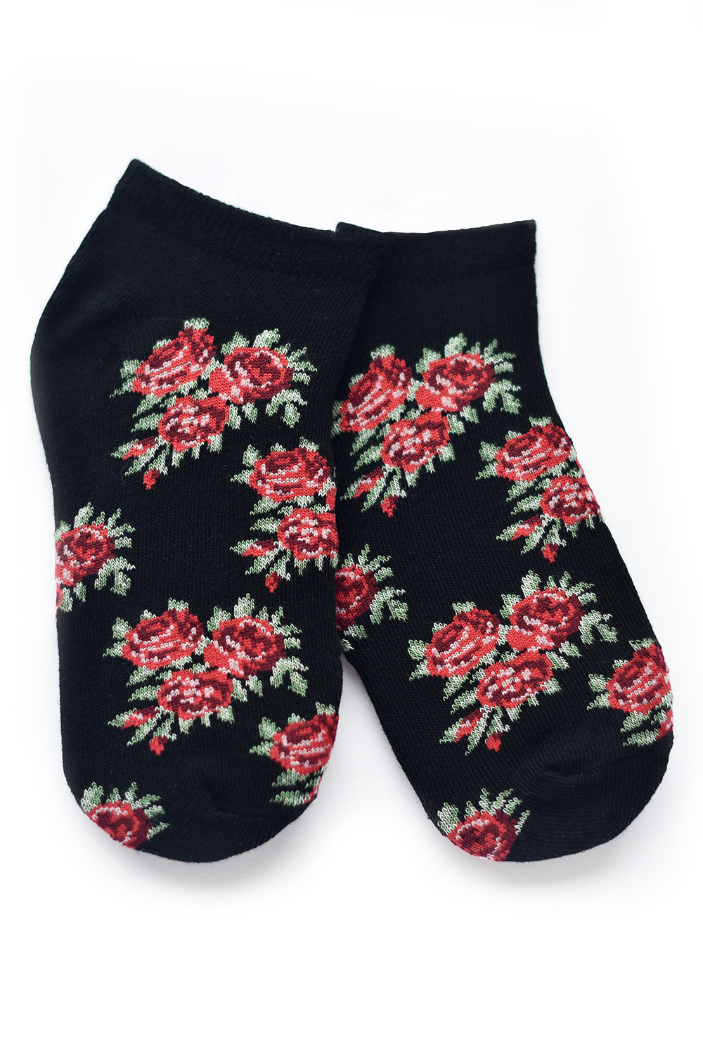 Фото товара 15001, носки женские букет (черные)