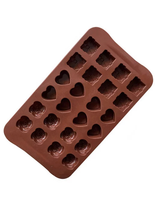 Фото товара 25791, силиконовая форма ассорти для конфет, льда, шоколада